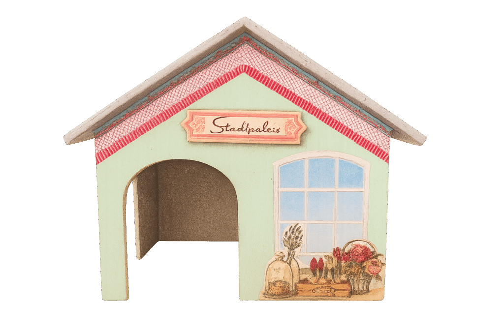 Meerschweinchenhaus, Meerschweinchenvilla, Vintage Design