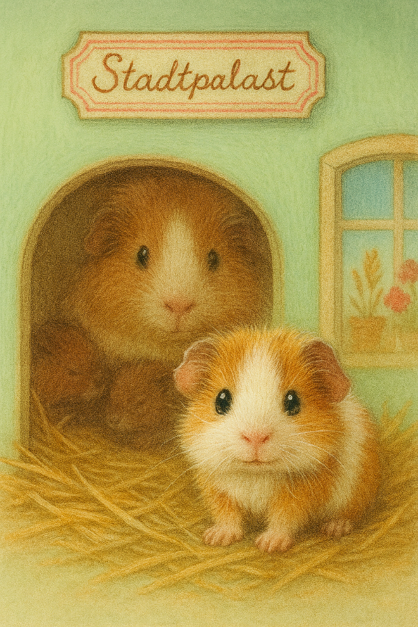 Pippas Geburt Meerschweinchen Mama mit Babys