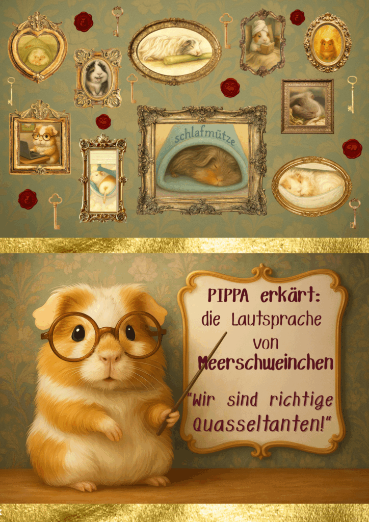 Pippa erklärt die Lautsprache von Meerschweinchen ” Wir sind richtige Quasseltanten!”