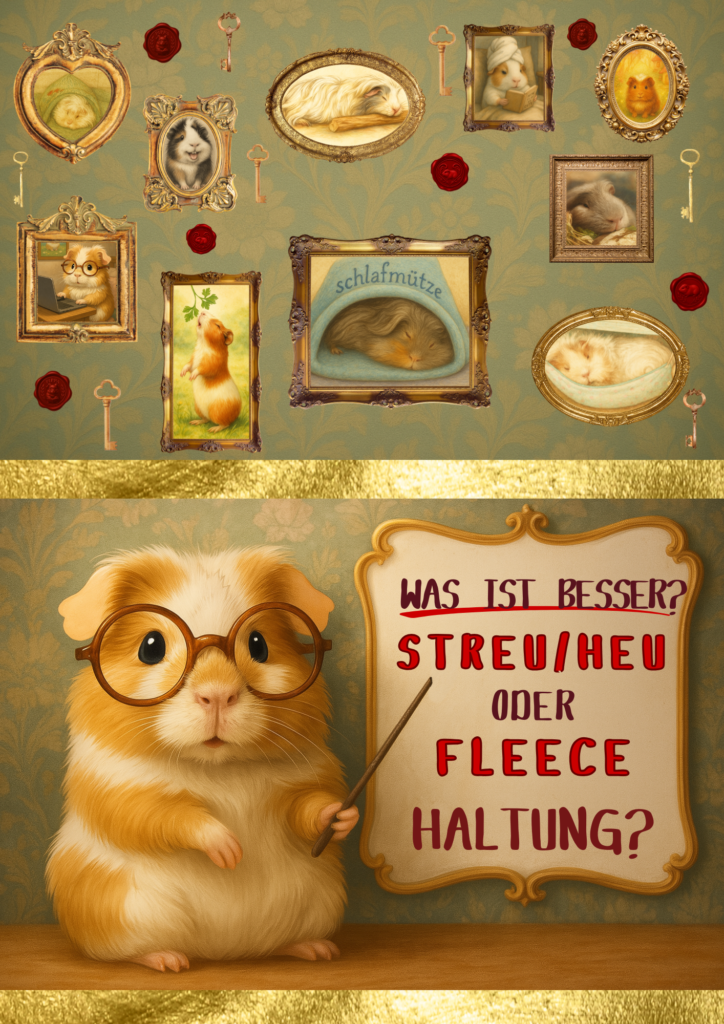 Was ist besser? Fleece- oder Heu/Streuhaltung. Pippa klärt auf