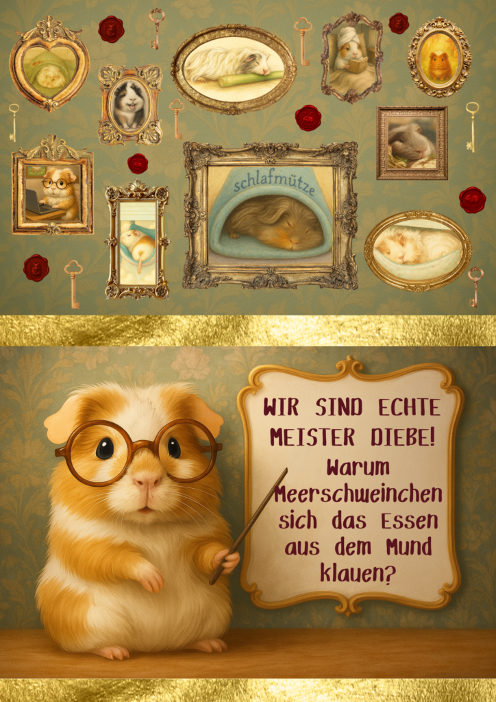 Wir sind leidenschaftliche Diiiebe! Warum Meerschweinchen sich das Essen aus dem Mund klauen?