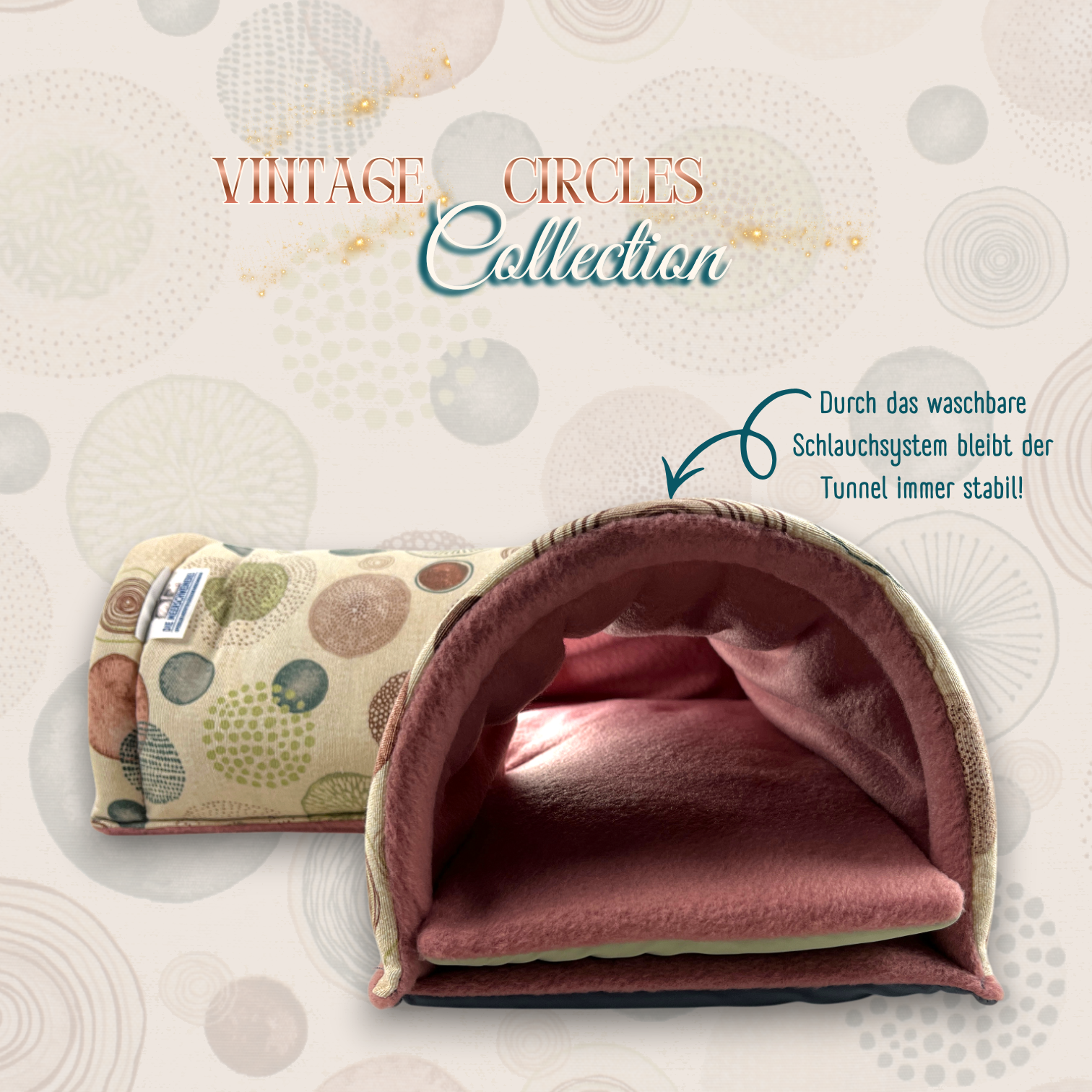 Meerschweinchen Kuschel Ecktunnel Seitenansicht 1