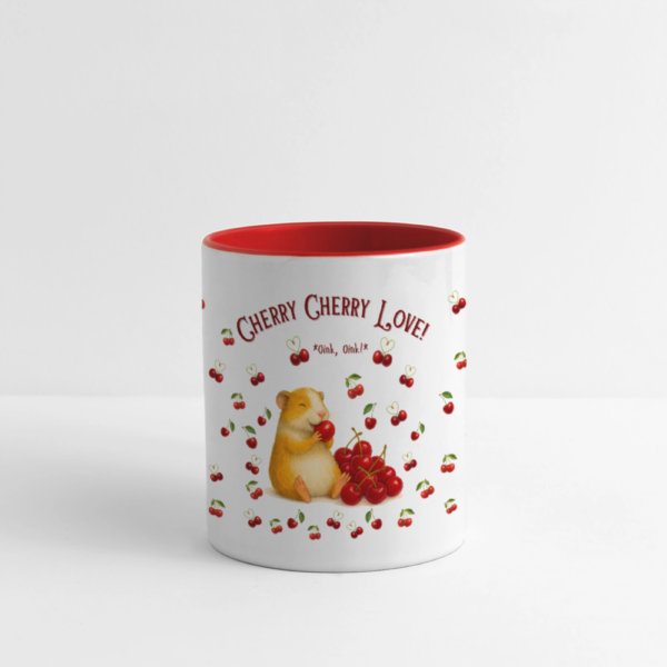 Panoramatasse mit Meerschweinchen Motiv - Cherry Cherry Love