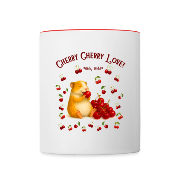 Tasse zweifarbig Cherry Cherry Love rot