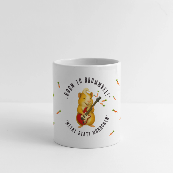 Panoramatasse mit Meerschweinchen Motiv Born to Brommsel