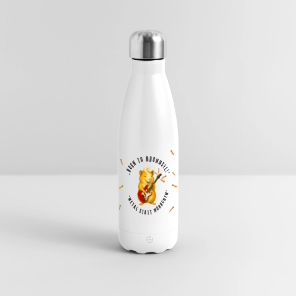 Thermosflasche mit Meerschweinchen Motiv Born to Brommsel Präsentationsbild 1
