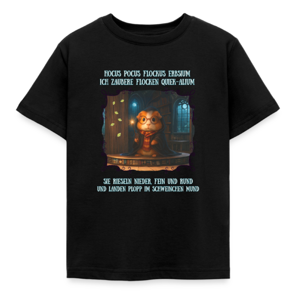 Kinder T-Shirt mit Meerschweinchen Motiv Pippa Magic schwarz