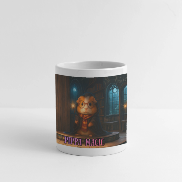 Panormatasse weiß mit Meerschweinchen Motiv Pippa Magic