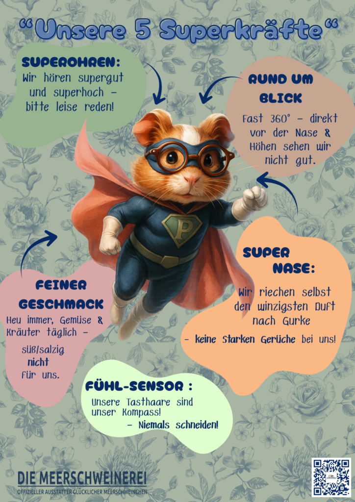 Freebie_Pippa Supergirl Poster „Unsere 5 Superkräfte“