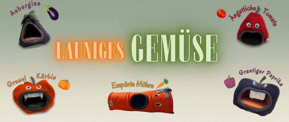 Kollektion Übersichtsseite Banner Launiges Gemüse