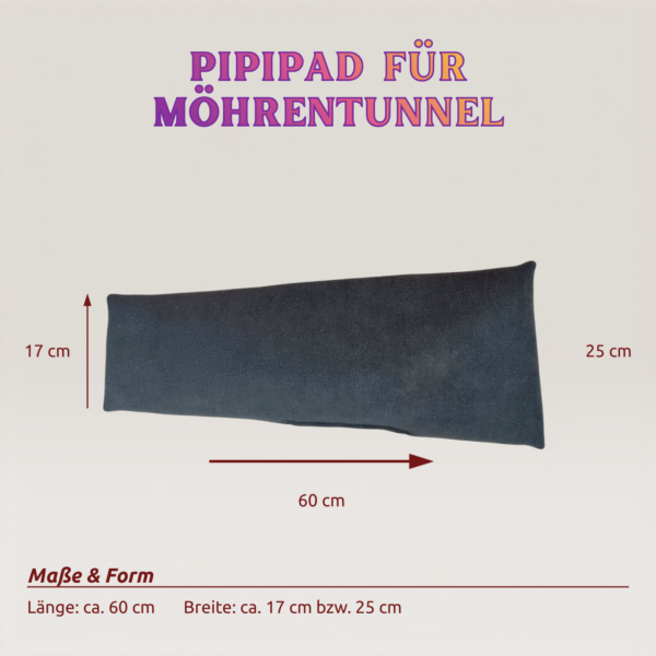 Pipipad für Möhrentunnel mit Maßen