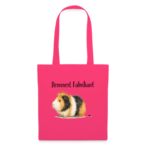Stoffbeutel Stofftasche mit Meerschweinchen Motiv - Bemmerl Fabrik pink