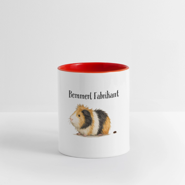Tasse mit Meerschweinchen Motiv - Bemmerl Fabrik rot
