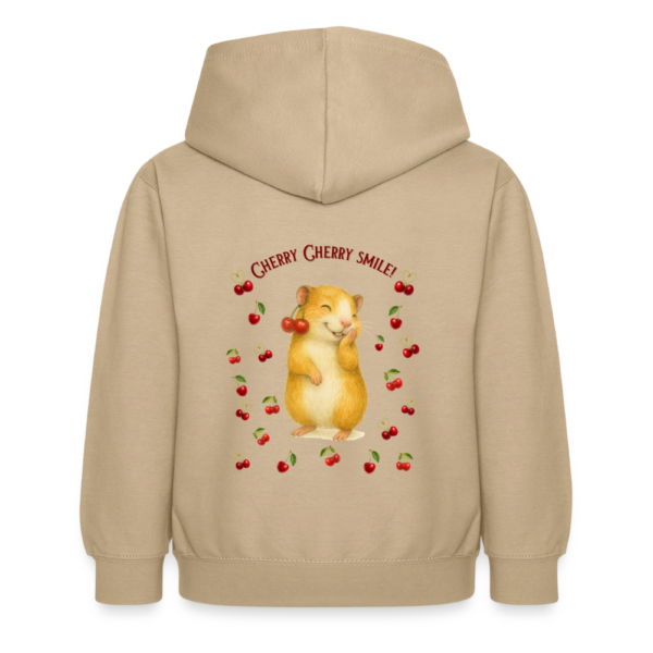 Kinder Hoodie mit Meerschweinchen Motiv Cherry Cherry Smile beige