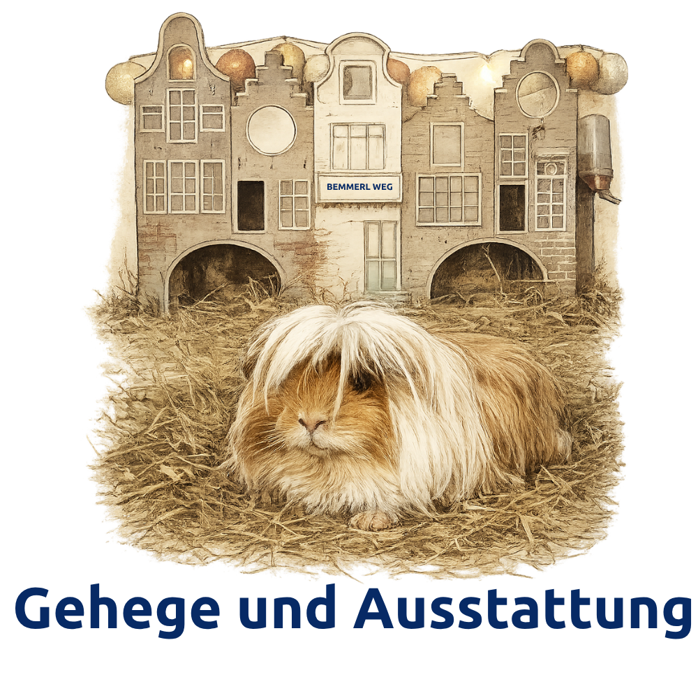 Viele Meerschweinchen rund um einen Salat