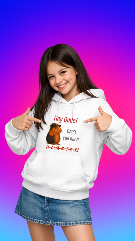 Hoodie Dont call me a hamster Präsentationsbild