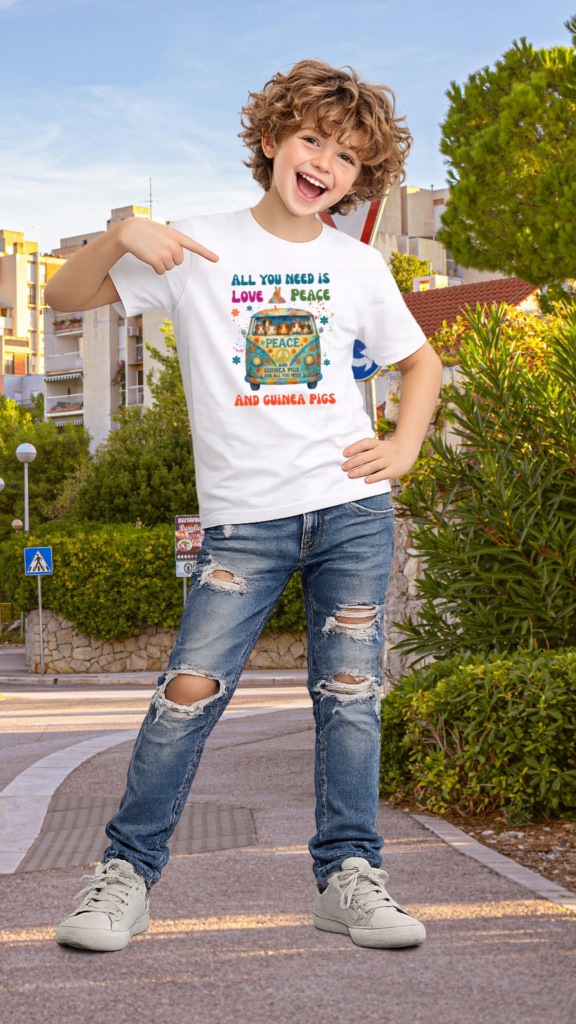 Kinder T-Shirt all you need is love Präsentationsbild 1