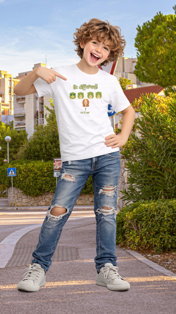 Teenager T-Shirt Be different Präsentationsbild 1