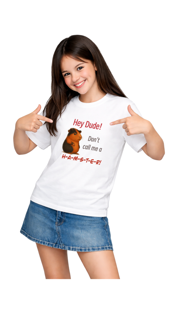 Teenager T-Shirt Dont call me a Hamster Präsentationsbild 1