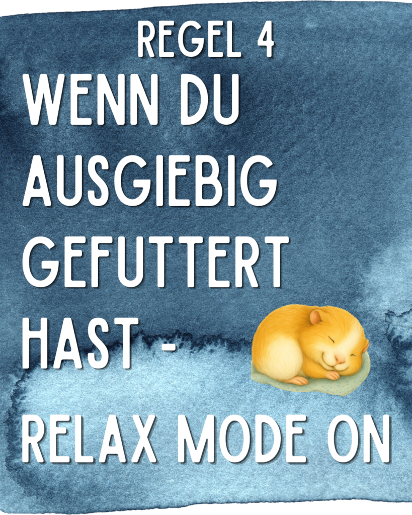 Meerschweinchen Alltags Regeln - Regel 4