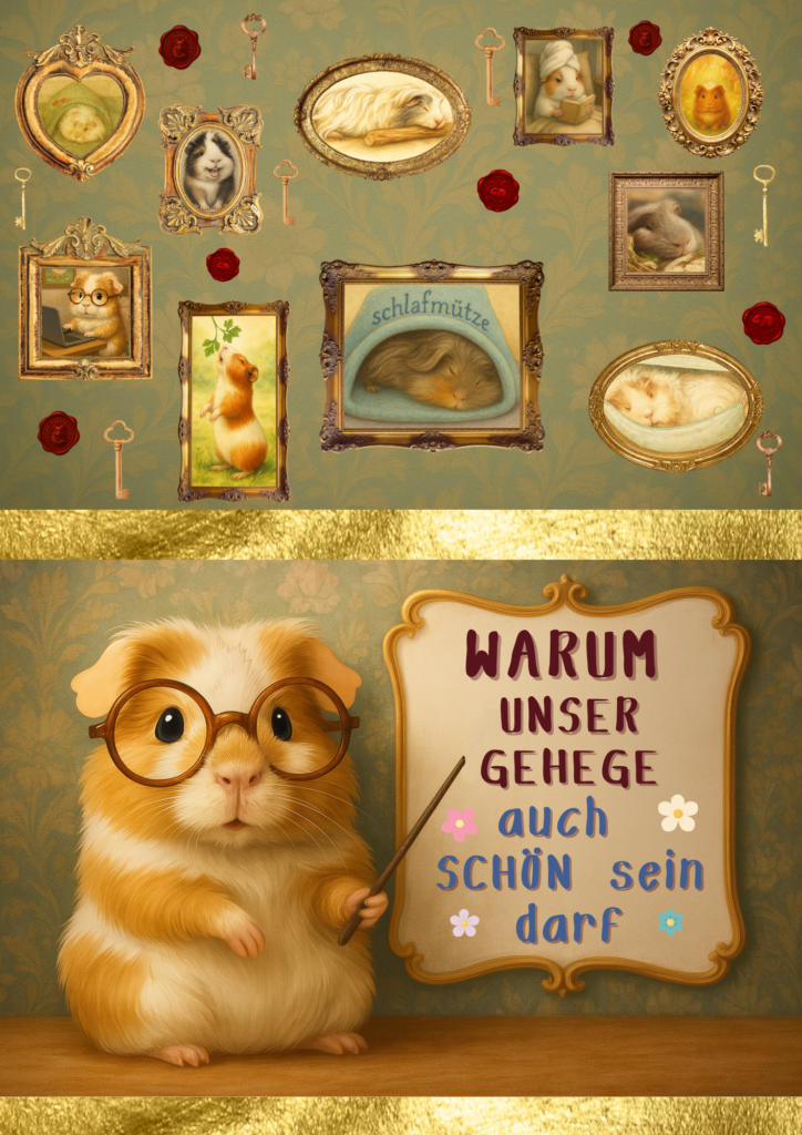 Warum ein Meerschweinchen-Gehege auch schön sein darf