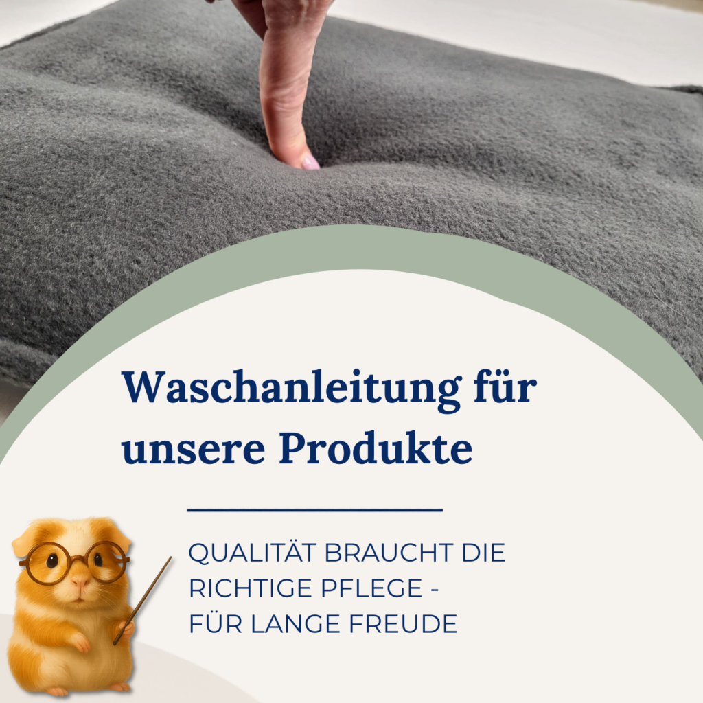 Die Meerschweinerei – Waschanleitung für unsere Produkte