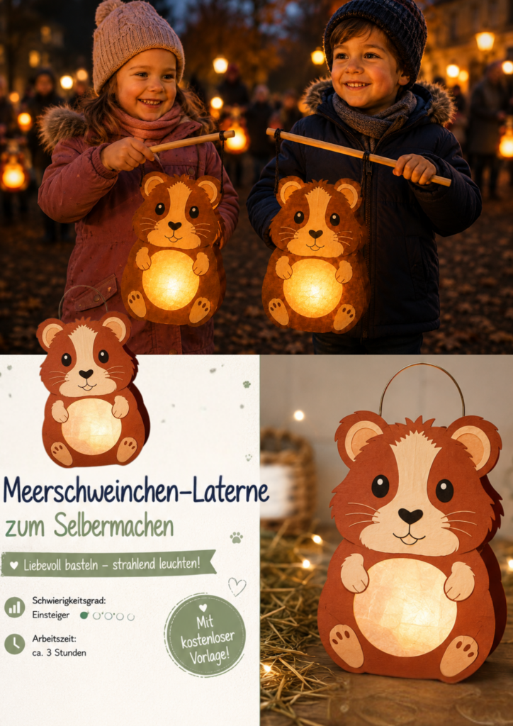 DIY mit Pippa: Meerschweinchen-Laterne basteln