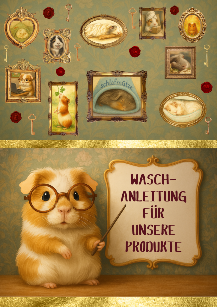 Die Meerschweinerei – Waschanleitung für unsere Produkte