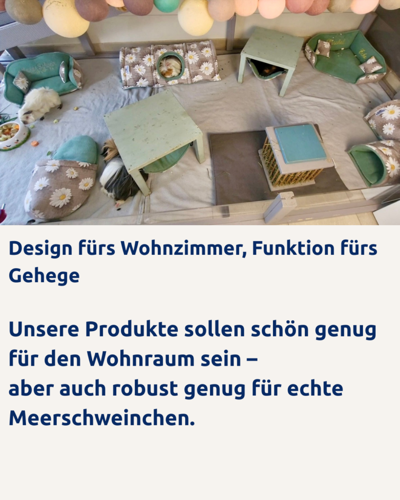 Meerschweinchen Zubehör - hochwertig und stilvoll für dein Wohnzimmer