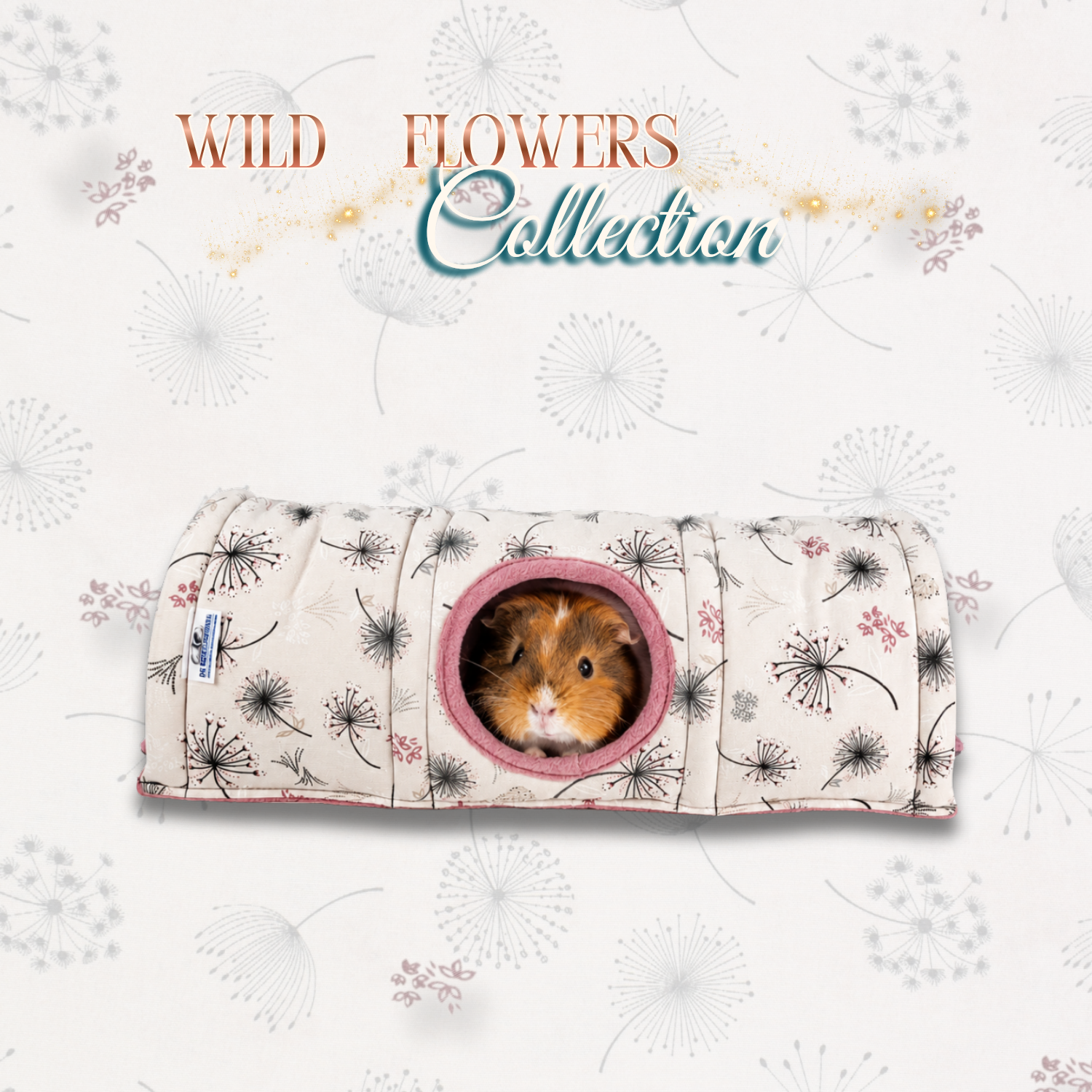 Tunnel gerade Form Wild Flowers Collection Modell 2_Tunnel mit Schweinchen