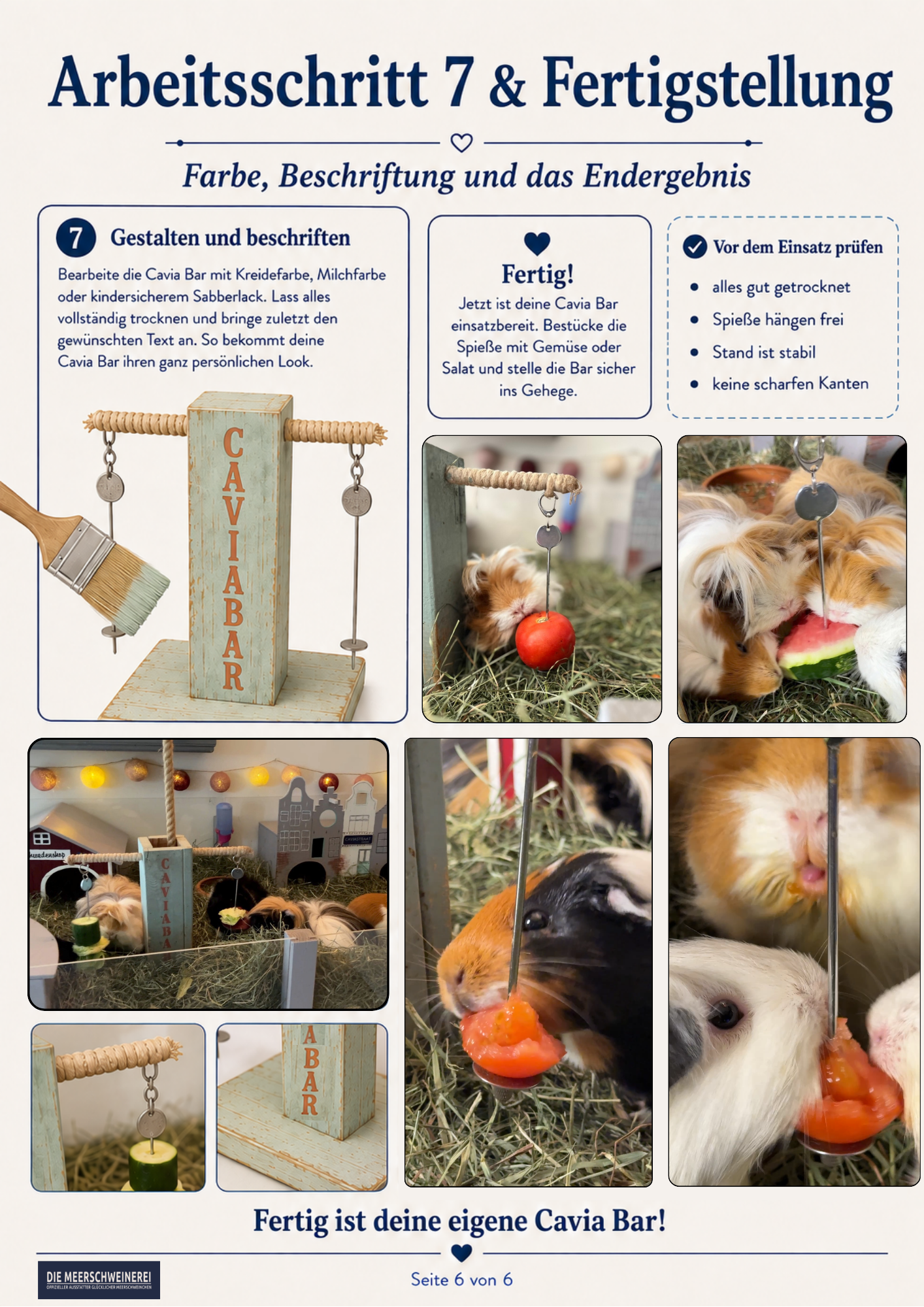 Gratis DIY Anleitung für dein Meerschweinchen Traumhaus