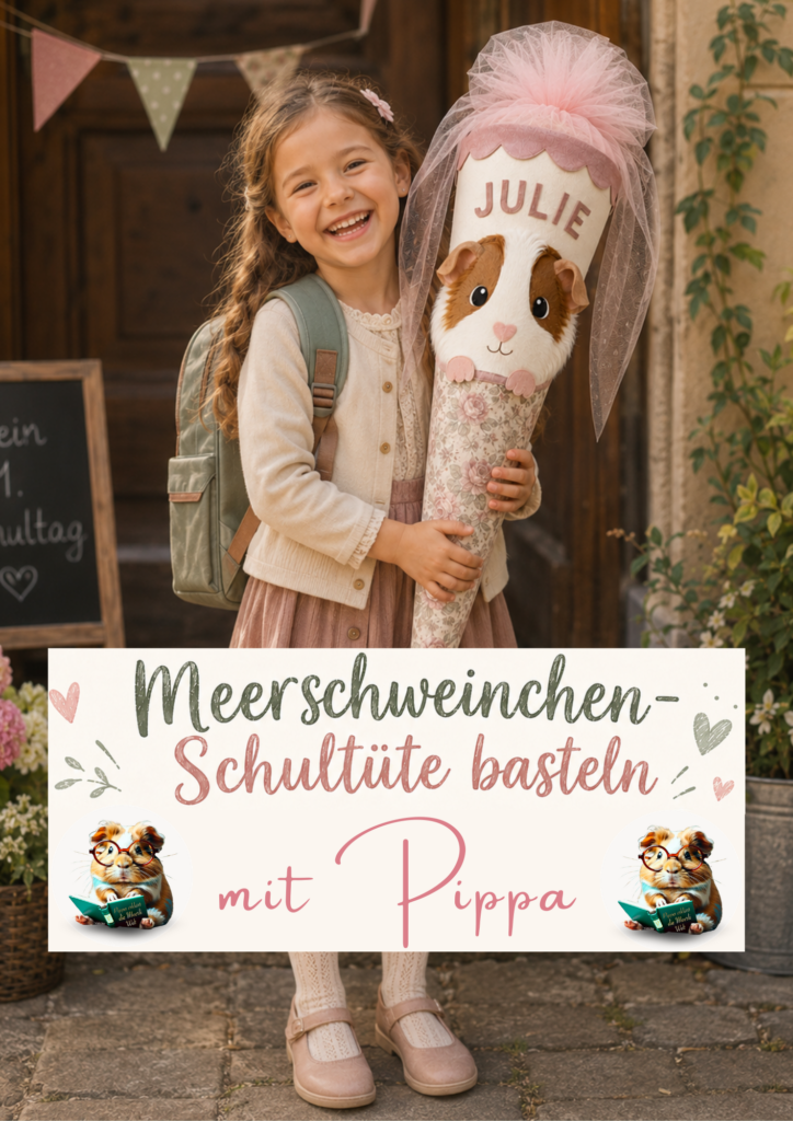 DIY – Meerschweinchen-Schultüte selber basteln