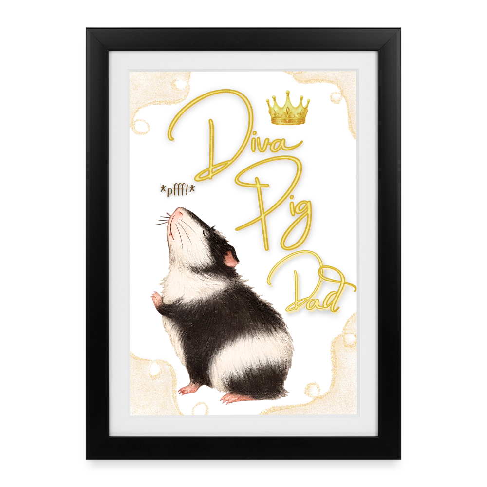 Gerahmtes Wandbild - Diva Pig Dad – Bild 2