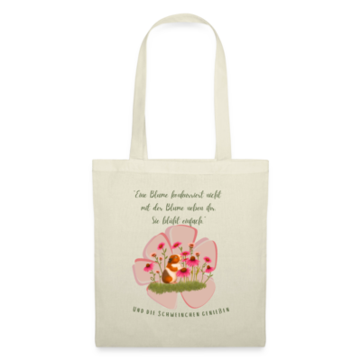 Stofftasche - Schweinchen mit Sonnenhut