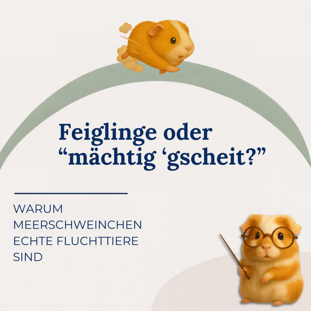Feiglinge oder mächtig ’gscheit? Warum Meerschweinchen echte Fluchttiere sind