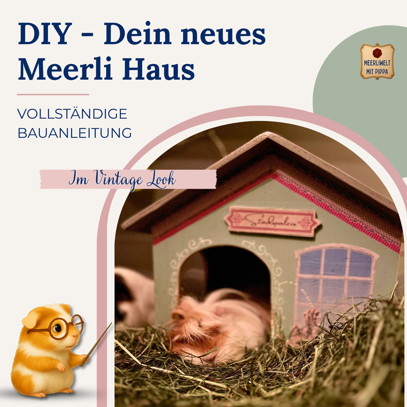 DIY Meerschweinchenhaus im Vintage-Stil – wenn aus Holz ein Lieblingsplatz wird