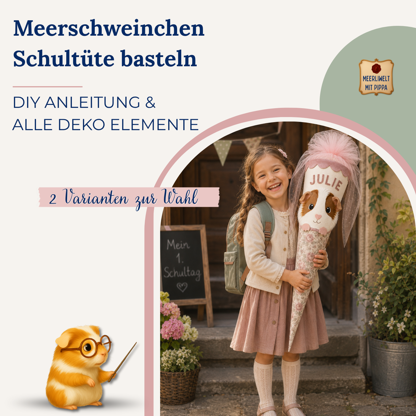 DIY – Meerschweinchen-Schultüte selber basteln