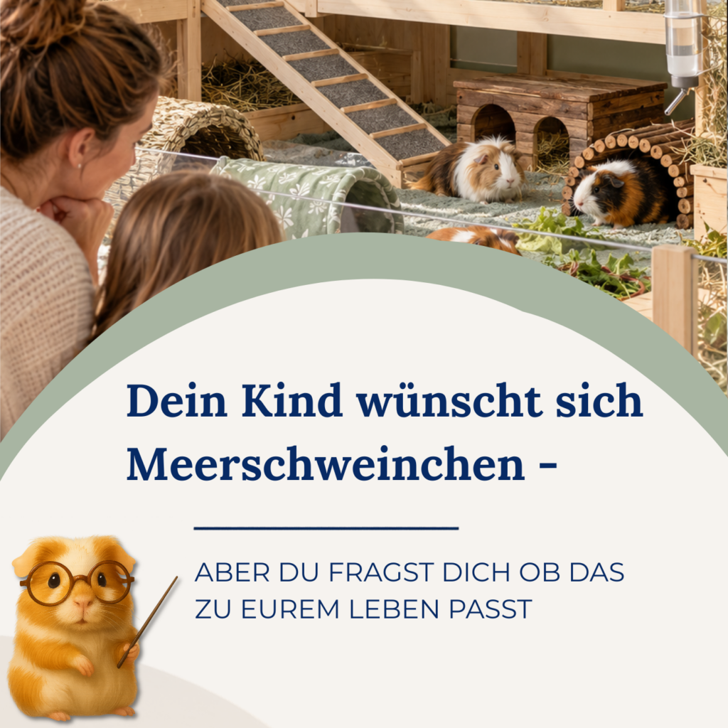 Dein Kind wünscht sich Meerschweinchen – aber sind sie wirklich die richtigen Haustiere für euch?