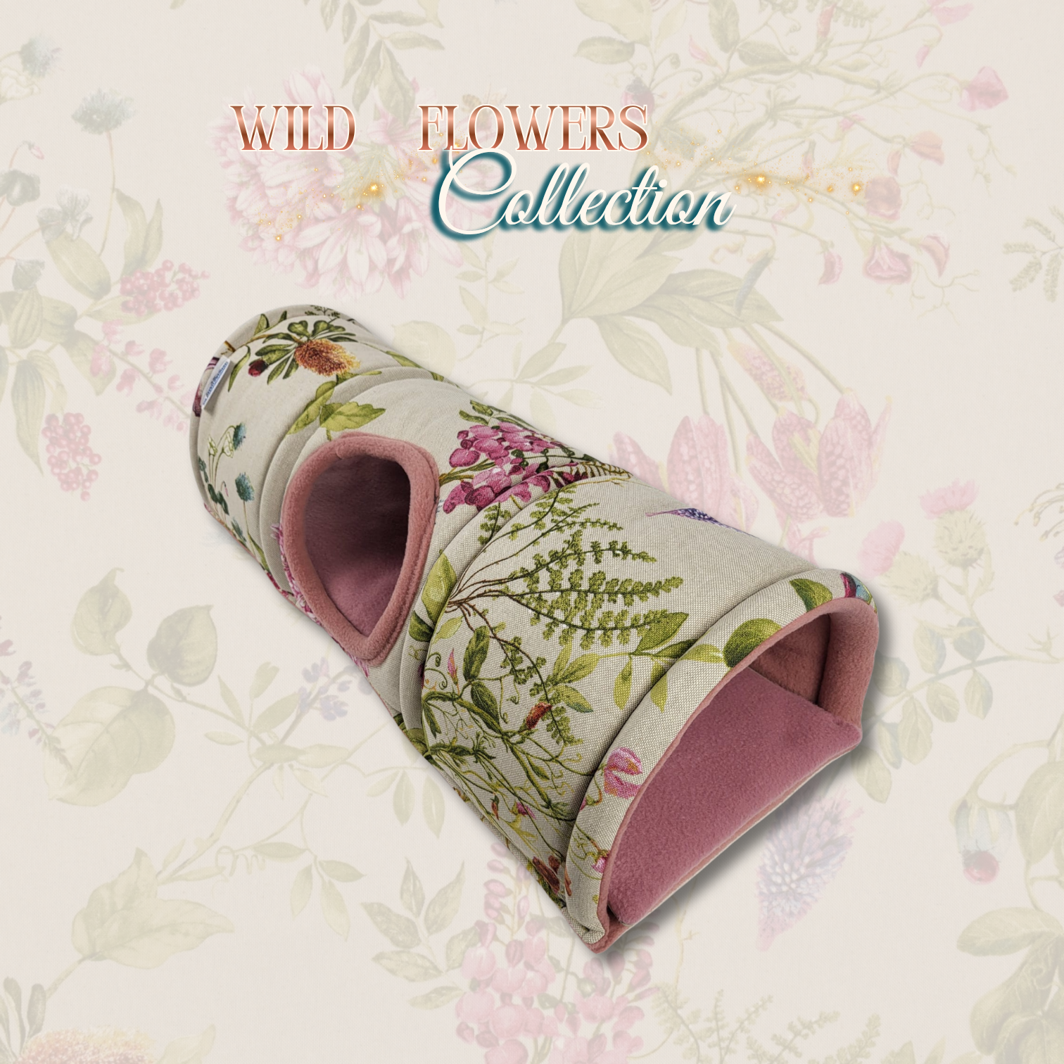 Kuscheltunnel Wild flowers Collection Holland Seitenansicht 1