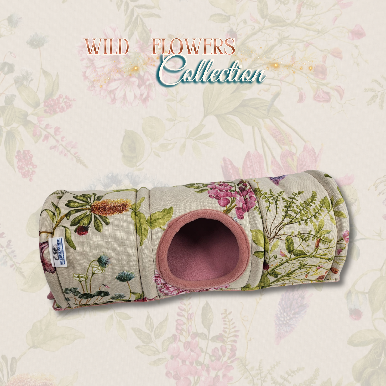Kuscheltunnel Wild flowers Collection Holland seitenansicht